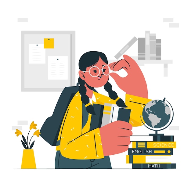 Illustrazione di concetto di nerd