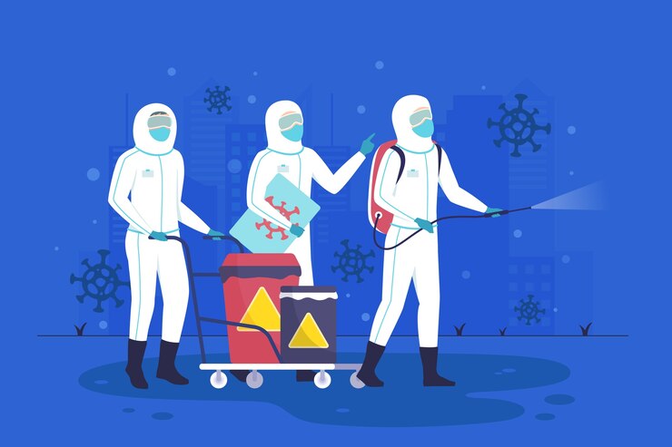 Vettore gratuito illustrazione di concetto pandemico