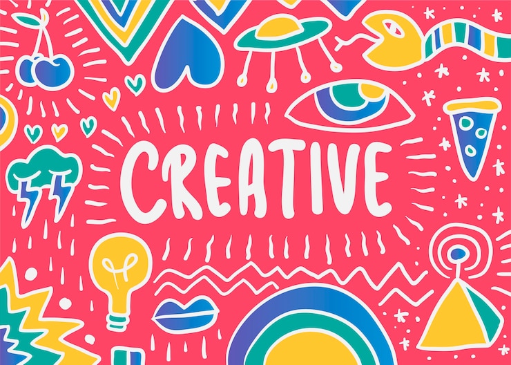 Vettore gratuito illustrazione di doodle creativo