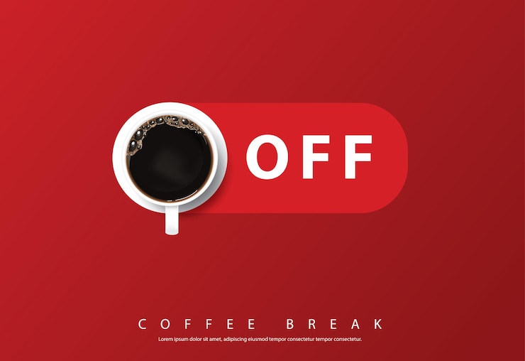 Vettore gratuito illustrazione di flayers della pubblicità di progettazione del manifesto del caffè