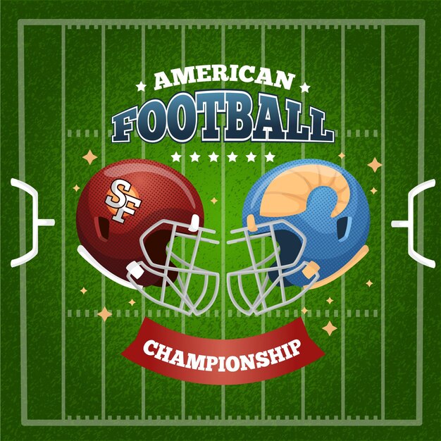 Illustrazione di football americano