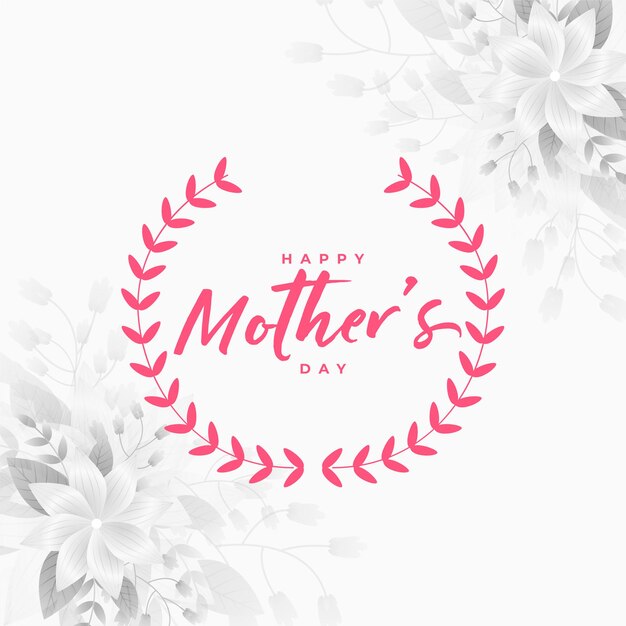 Illustrazione di giorno di madri con decorazioni floreali