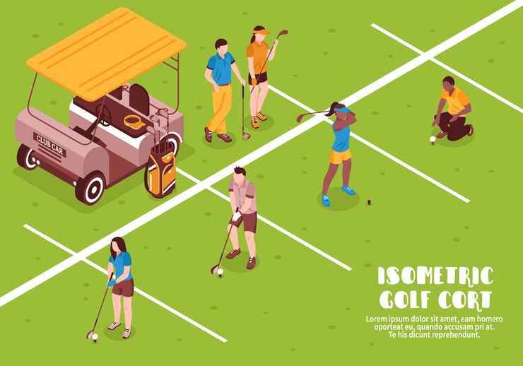 Vettore gratuito illustrazione di golf