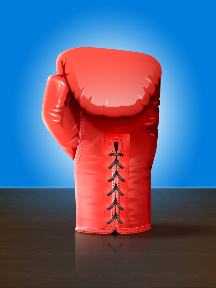 Vettore gratuito illustrazione di guantoni da boxe