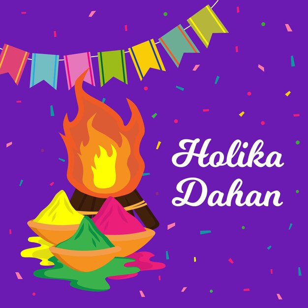 Illustrazione di Holika dahan