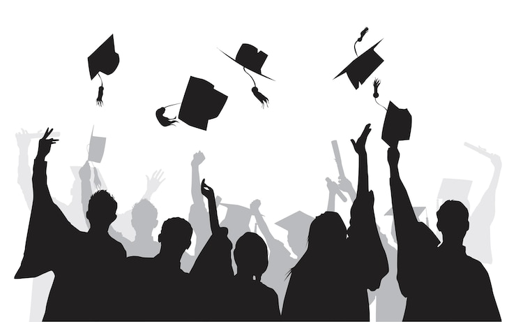 Vettore gratuito illustrazione di laureati
