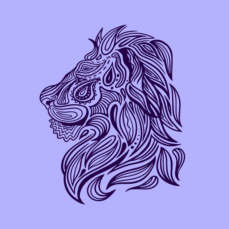 Vettore gratuito illustrazione di mandala di animali disegnata a mano