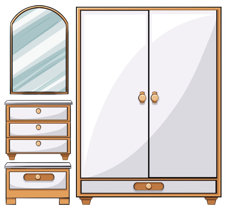 Vettore gratuito illustrazione di mobili