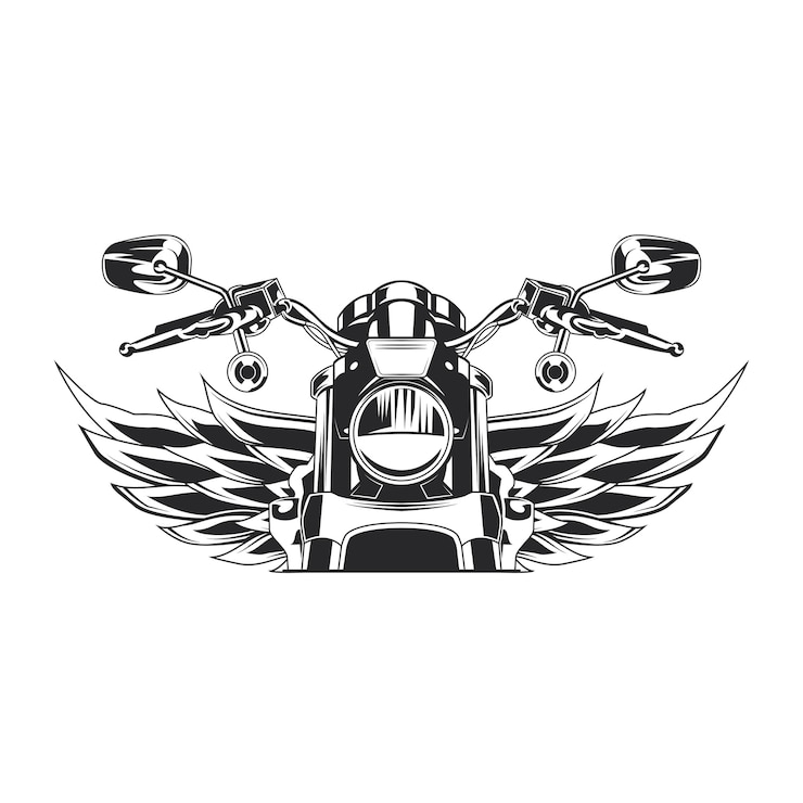 Vettore gratuito illustrazione di moto di schizzo