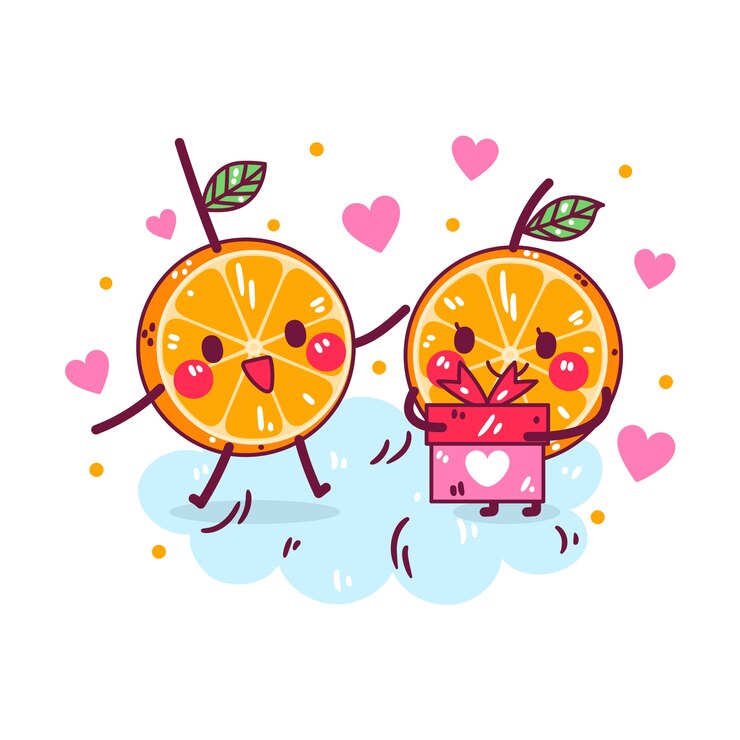 Vettore gratuito illustrazione di naranja multimediale disegnata a mano