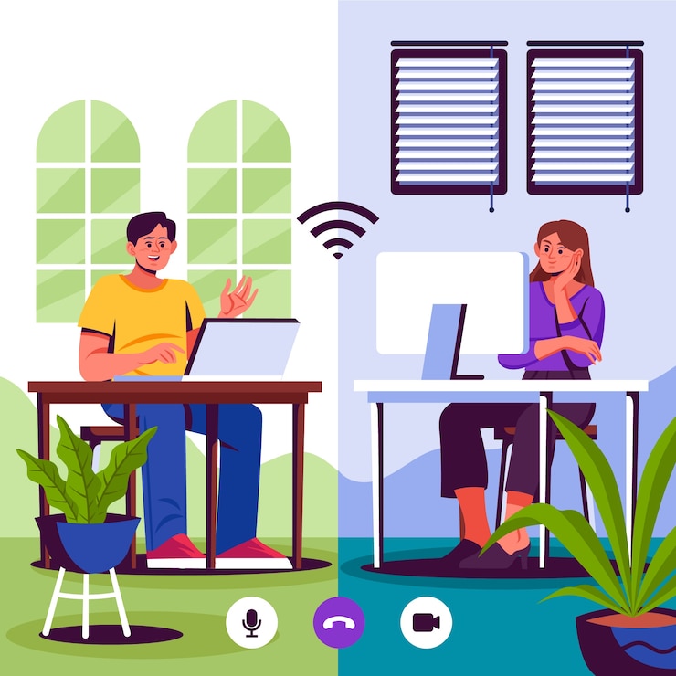 Vettore gratuito illustrazione di nativi digitali disegnata a mano
