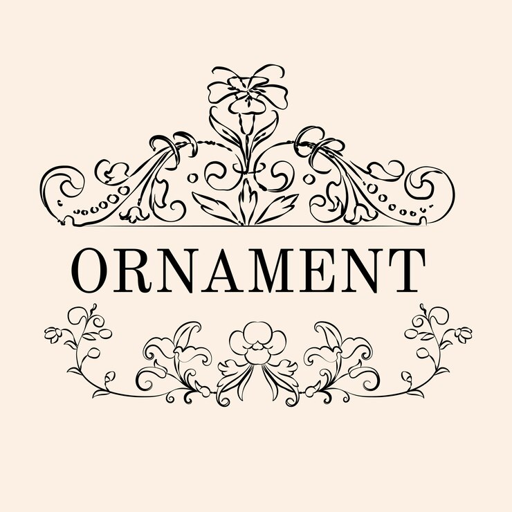 Vettore gratuito illustrazione di ornamento fiorire d'epoca