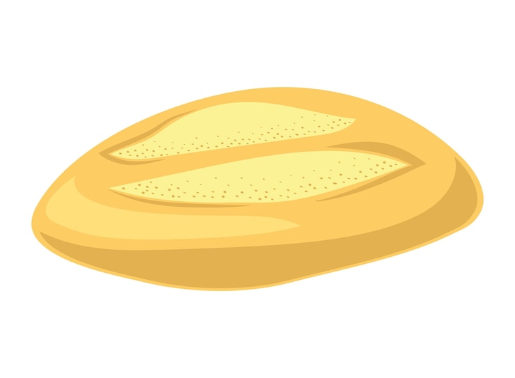 Vettore gratuito illustrazione di pane fresco