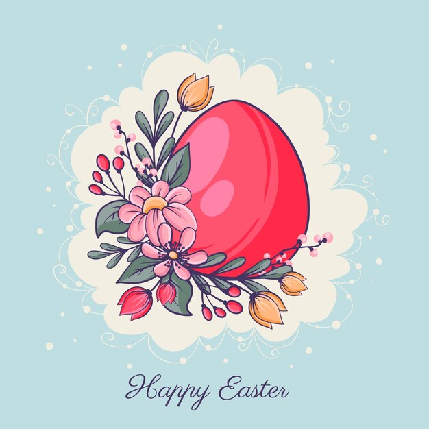 Illustrazione di Pasqua disegnata a mano