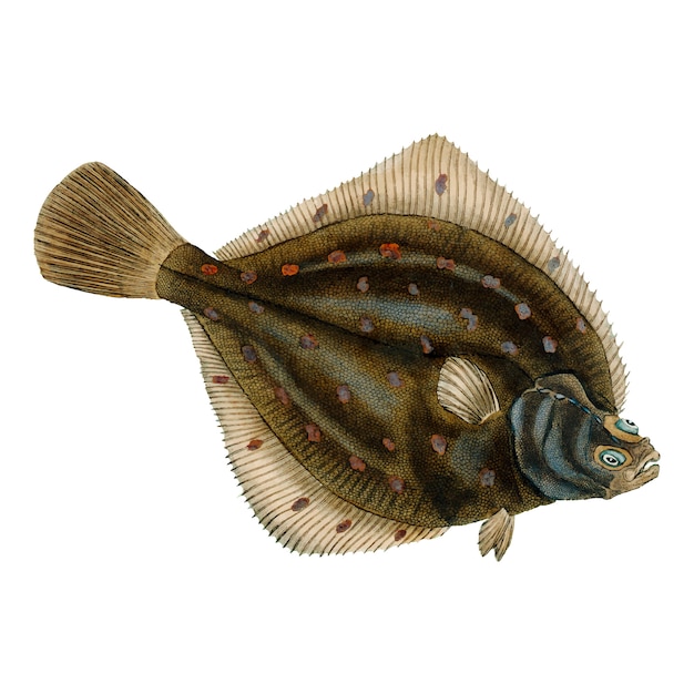 Illustrazione di pesce d&#39;epoca