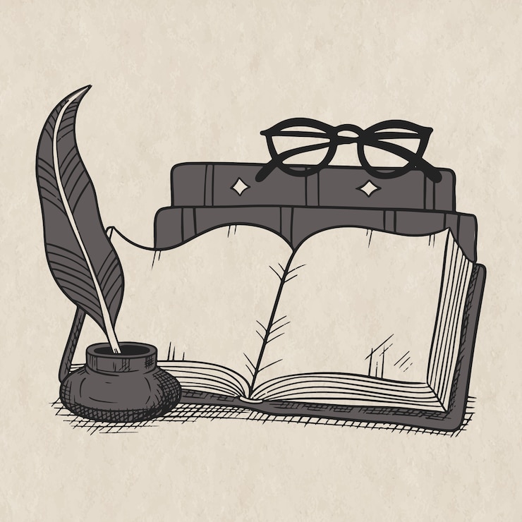 Vettore gratuito illustrazione di poesia disegnata a mano