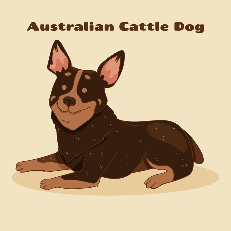 Vettore gratuito illustrazione di razze di cani disegnata a mano