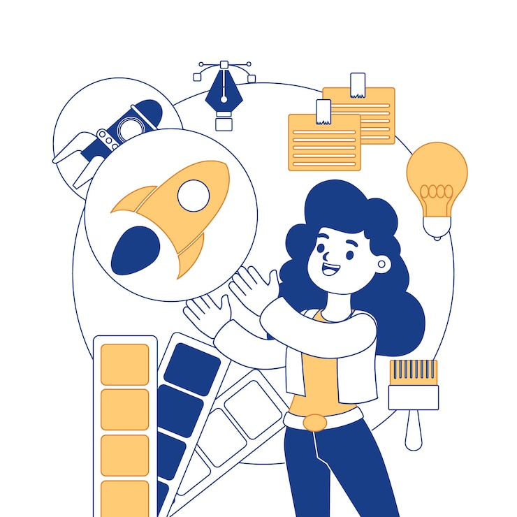 Vettore gratuito illustrazione di rebranding disegnata a mano