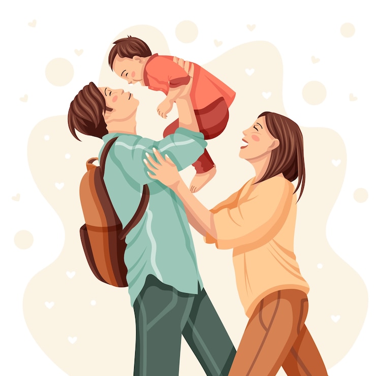 Vettore gratuito illustrazione di ritorno a casa disegnata a mano