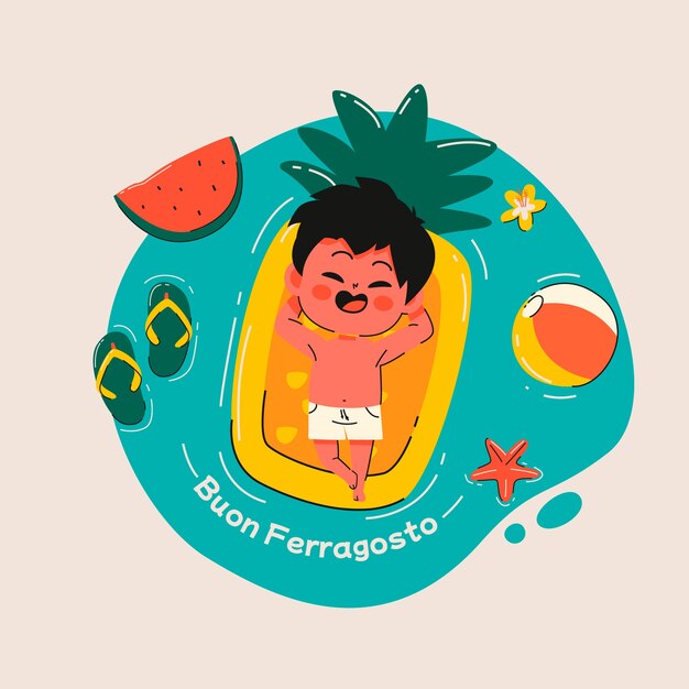 Illustrazione di sfondo disegnata a mano