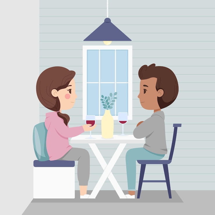 Vettore gratuito illustrazione di stile di vita hygge disegnata a mano piatta con le persone