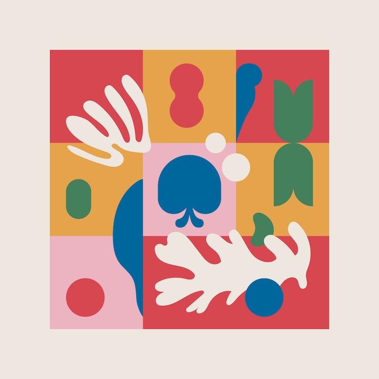 Vettore gratuito illustrazione di stile matisse design piatto