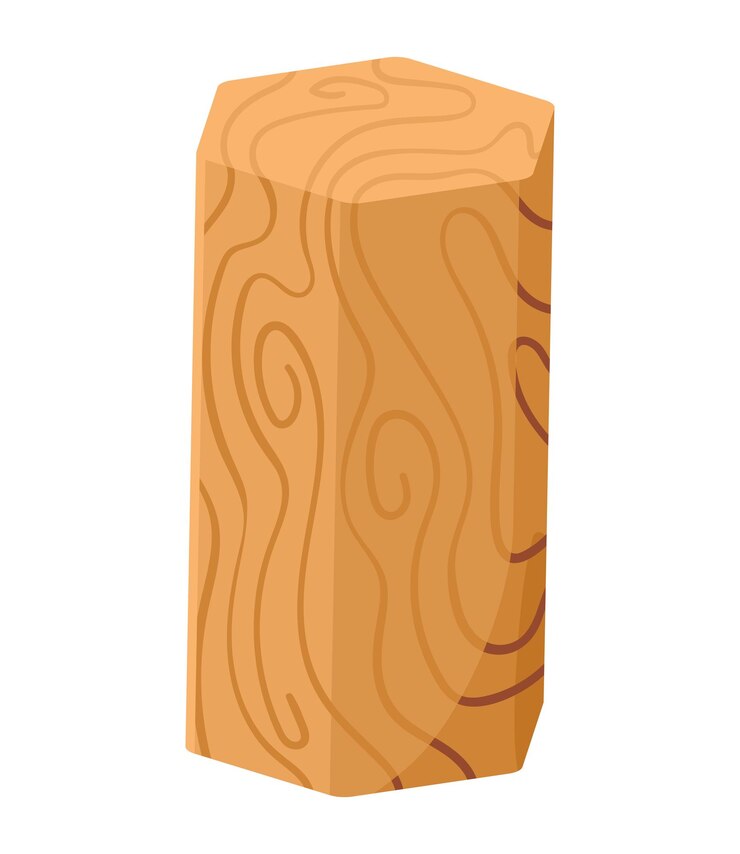 Vettore gratuito illustrazione di un giocattolo in legno isolato