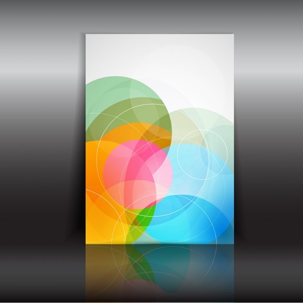 Vettore gratuito illustrazione di un layout volantino disegno astratto