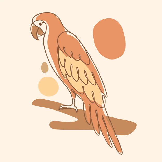 Illustrazione di una linea d'arte disegnata a mano