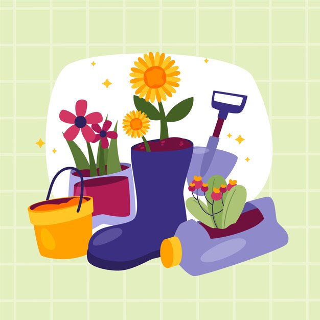 Illustrazione di upcycle disegnata a mano