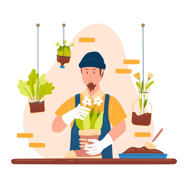 Illustrazione di upcycle disegnata a mano