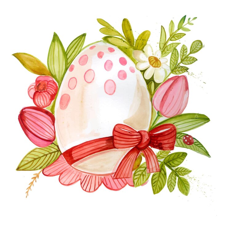 Vettore gratuito illustrazione di vendita di pasqua dell'acquerello