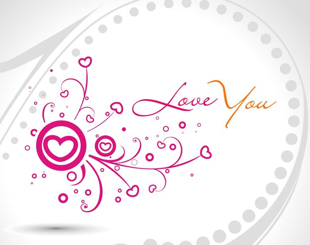 Illustrazione di vettore di progettazione di logo del cuore di San Valentino