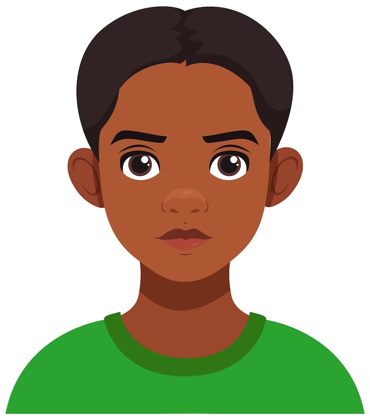 Vettore gratuito illustrazione di young boy avatar