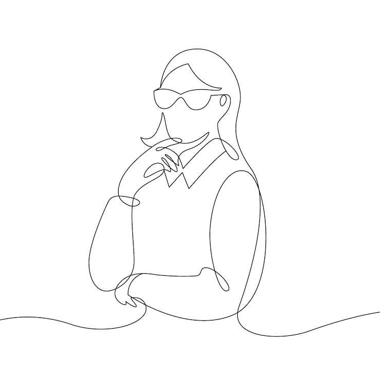Vettore gratuito illustrazione disegnata a mano da una donna d'affari