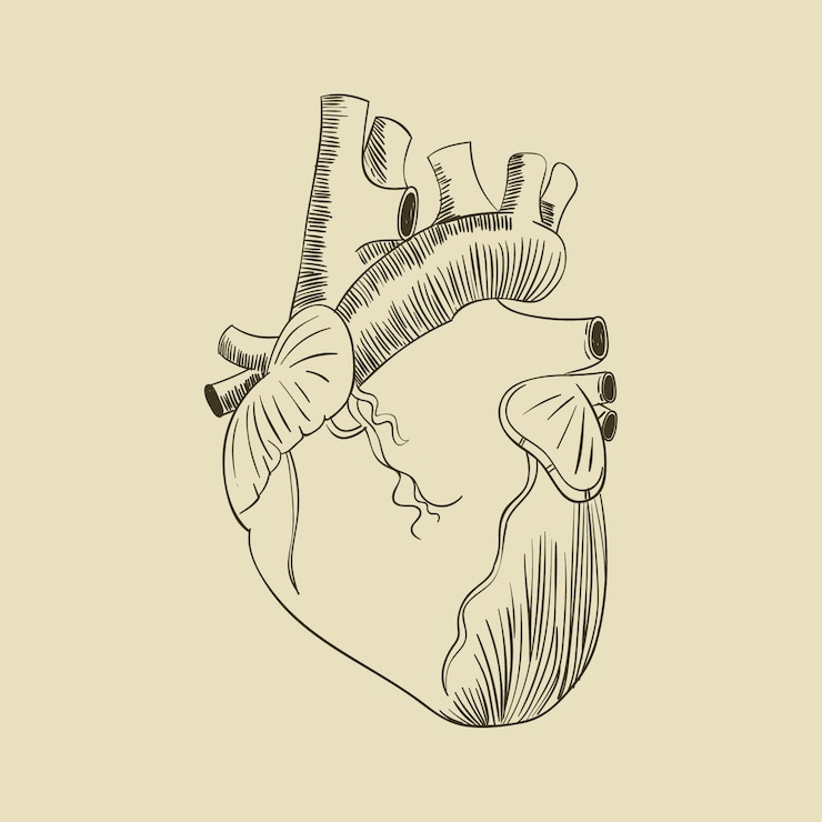 Vettore gratuito illustrazione disegnata a mano del disegno del cuore