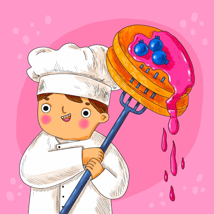 Vettore gratuito illustrazione disegnata a mano del giorno del pancake