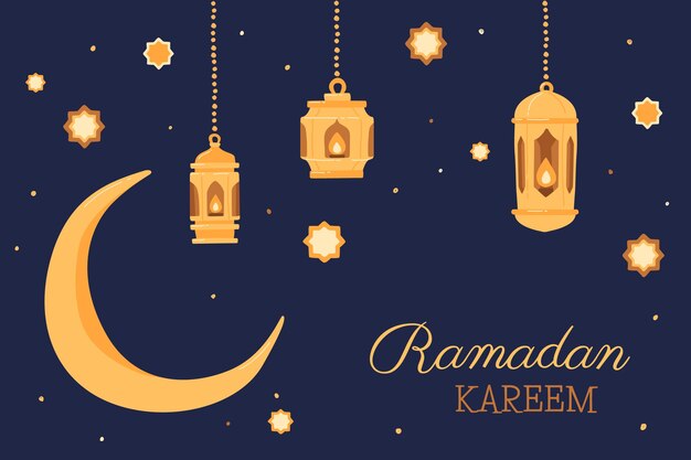 Illustrazione disegnata a mano del ramadan kareem