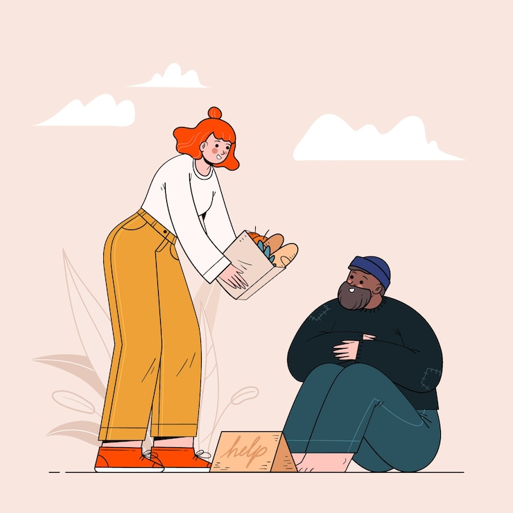 Vettore gratuito illustrazione disegnata a mano della giornata mondiale della gentilezza