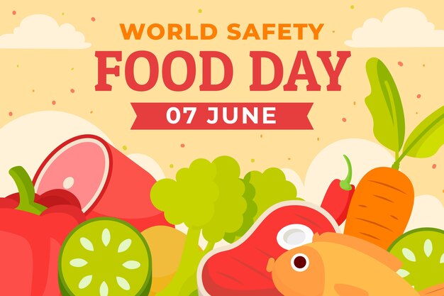 Illustrazione disegnata a mano della giornata mondiale della sicurezza alimentare