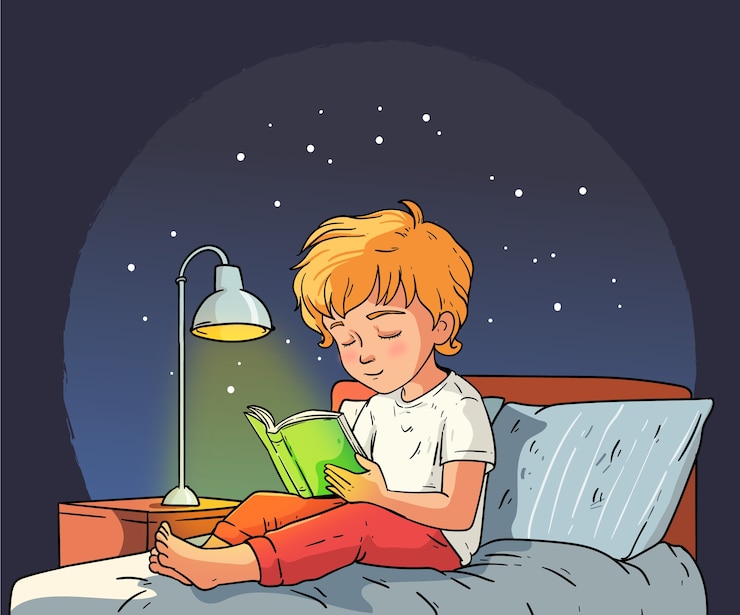 Vettore gratuito illustrazione disegnata a mano delle storie della buonanotte