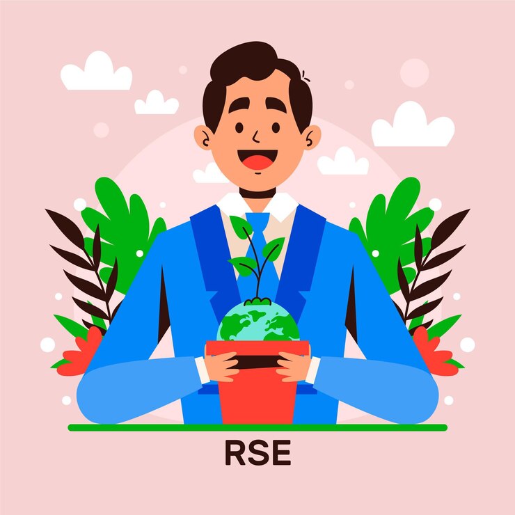 Vettore gratuito illustrazione disegnata a mano di concetto di csr