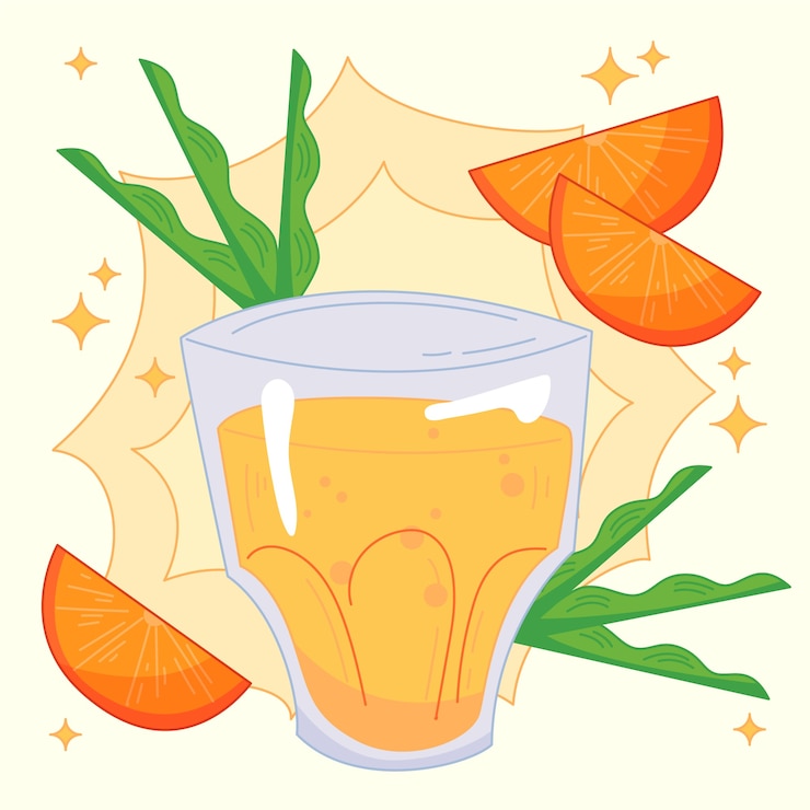 Vettore gratuito illustrazione disegnata a mano di mezcal