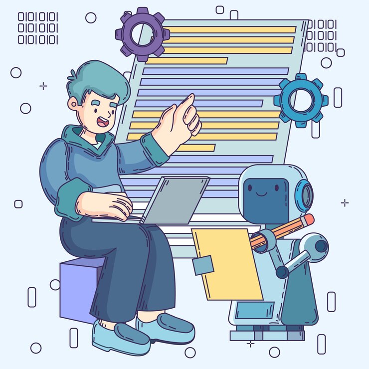 Vettore gratuito illustrazione disegnata a mano di rpa