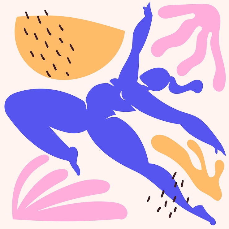 Vettore gratuito illustrazione disegnata a mano in stile matisse