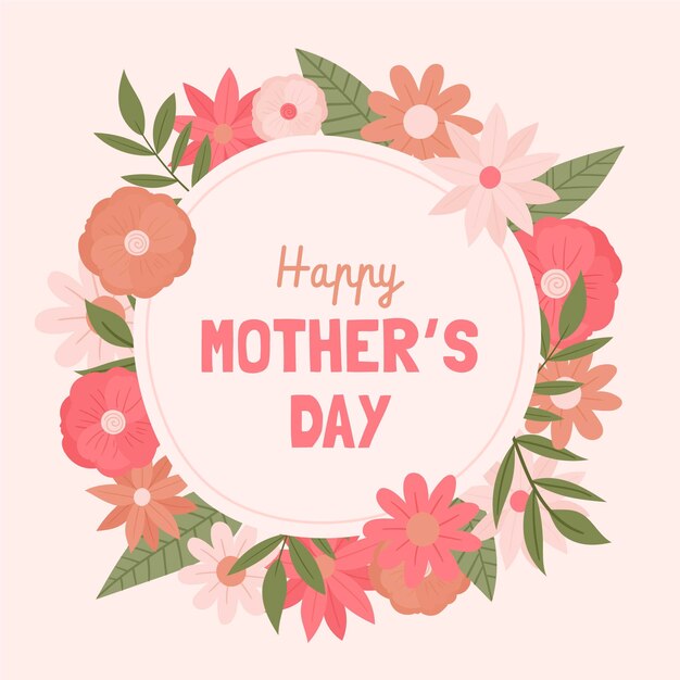 Illustrazione floreale di festa della mamma