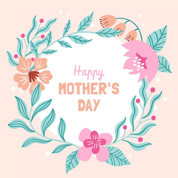 Illustrazione floreale di festa della mamma