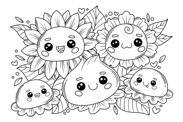 Illustrazione floreale disegnata a mano