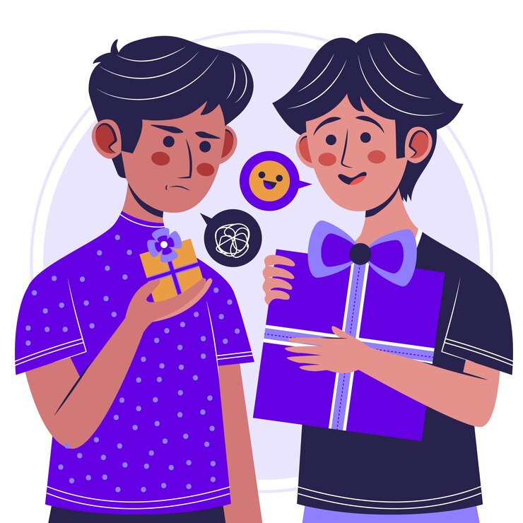 Vettore gratuito illustrazione gelosa di design piatto disegnato a mano
