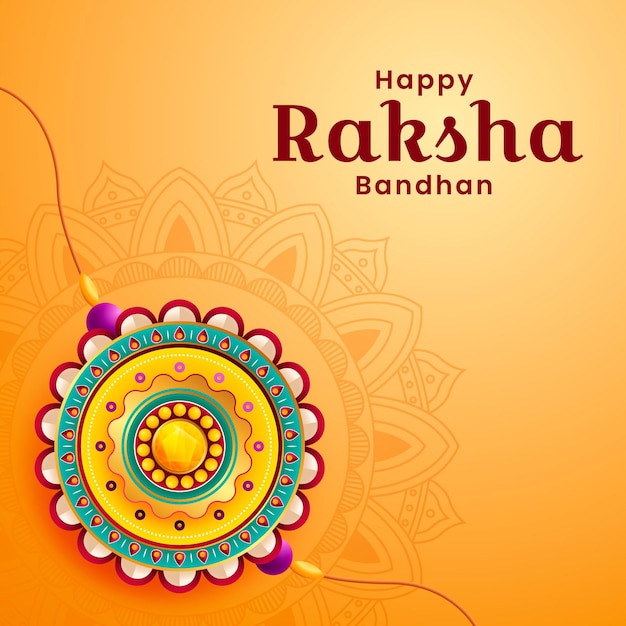 Illustrazione gradiente raksha bandhan